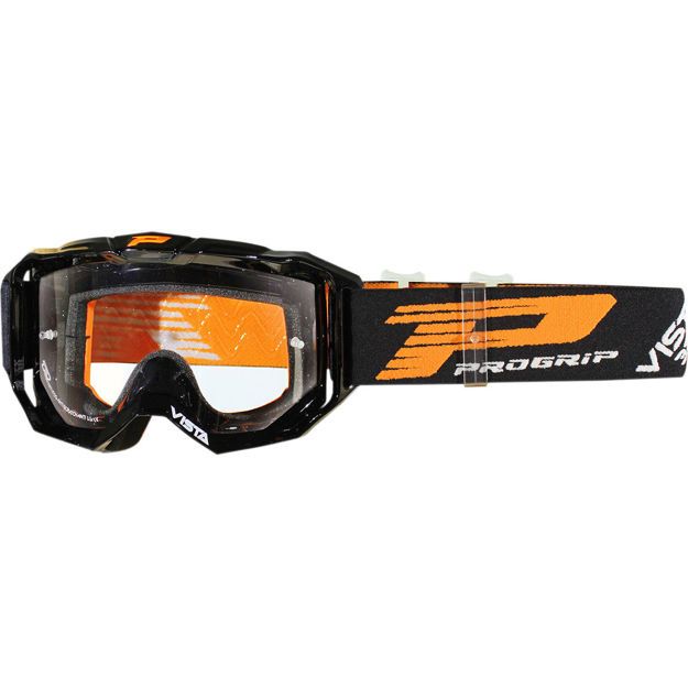 PRO GRIP GOGGLES VISTA MX AMERICA LIGHT SENSITIVE 3303 CLEAR/BLACK