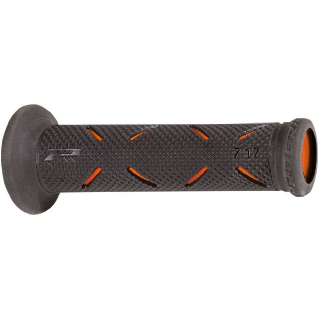 PRO GRIP GRIPS DOUBLE DENSITY ROAD 717 OPEN END BLACK/ORANGE
