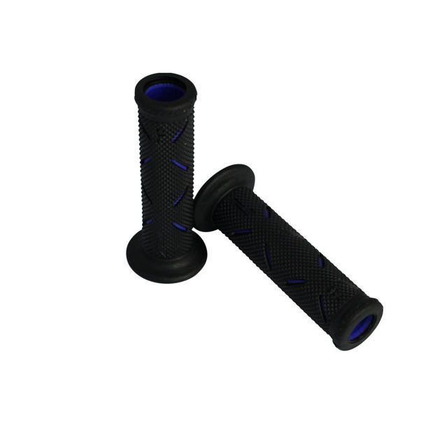 PRO GRIP GRIPS DOUBLE DENSITY ROAD 717 OPEN END BLACK/BLUE
