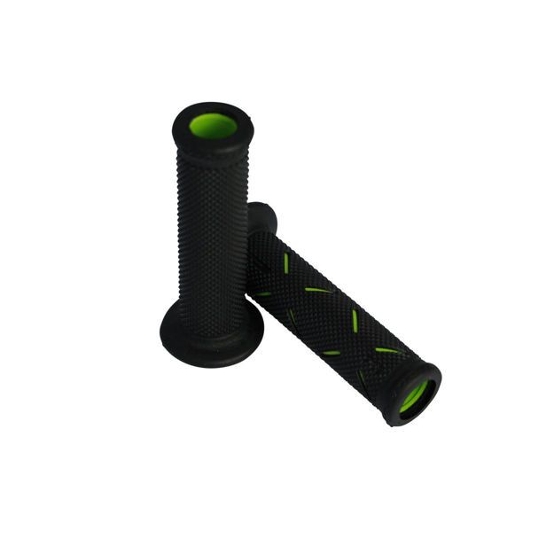 PRO GRIP GRIPS DOUBLE DENSITY ROAD 717 OPEN END BLACK/GREEN
