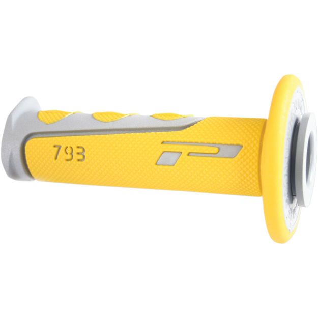 PRO GRIP GRIPS DOUBLE DENSITY OFFROAD 793 CLOSED END YELLOW/GRAY
