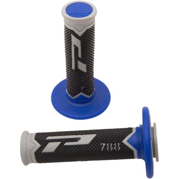 PRO GRIP GRIPS TRIPLE DENSITY OFFROAD 788 CLOSED END GREY/BLUE/BLACK
