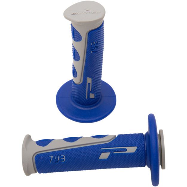 PRO GRIP GRIPS DOUBLE DENSITY OFFROAD 793 CLOSED END BLUE/GRAY
