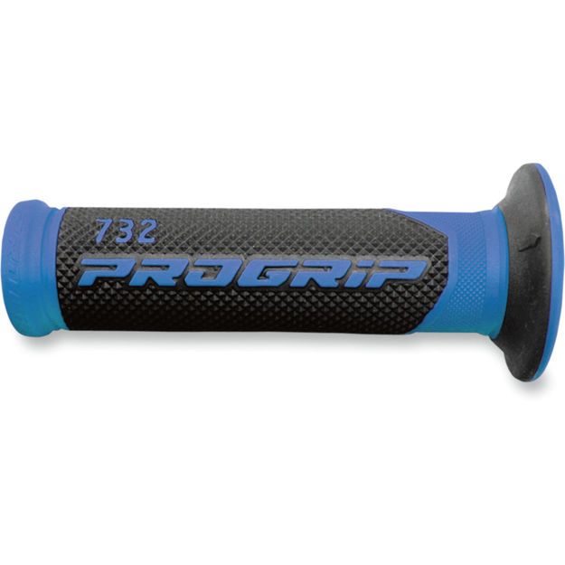 PRO GRIP GRIPS DOUBLE DENSITY ROAD 732 CLOSED END BLACK/BLUE
