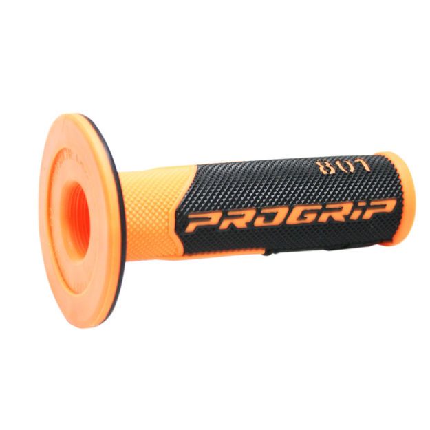 PRO GRIP GRIPS DOUBLE DENSITY OFFROAD 801 CLOSED END BLACK/FLUO ORANGE
