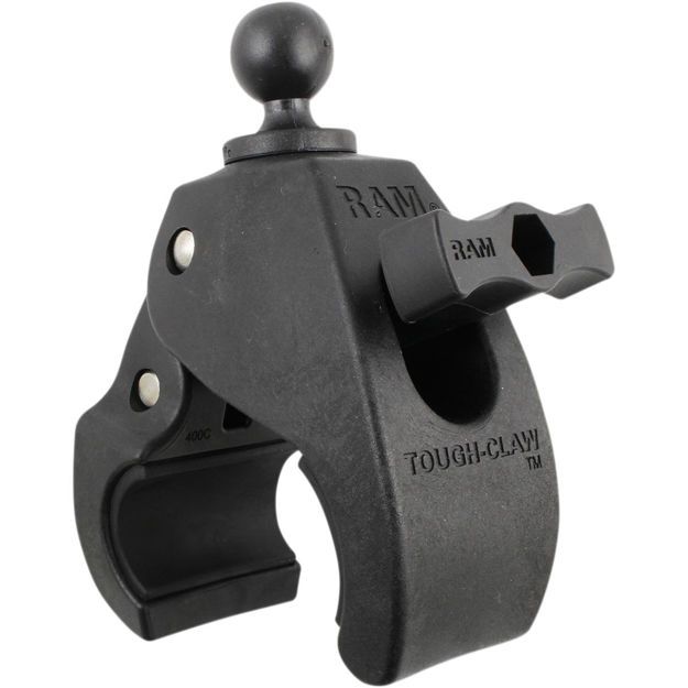 RAM MOUNT TOUGH-CLAW MOUNTING BASE STEEL BLACKΒάση δαγκάνα μαύρη 1" μπίλια