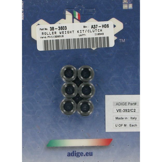 ADIGE ROLLER WEIGHT KIT CARBON FIBER 16 x 13mm VE-392/C2