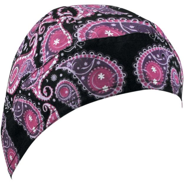 Μπαντάνα ZAN HEADGEAR  HEADWRAP FLYDANNA® PAISLEY Ροζ Cotton ONE SIZE