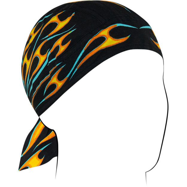 Κάλυμμα Κεφαλιού Αναβάτη ZAN HEADGEAR FLYDANNA COTTON HOT ROD F Μαύρο one size