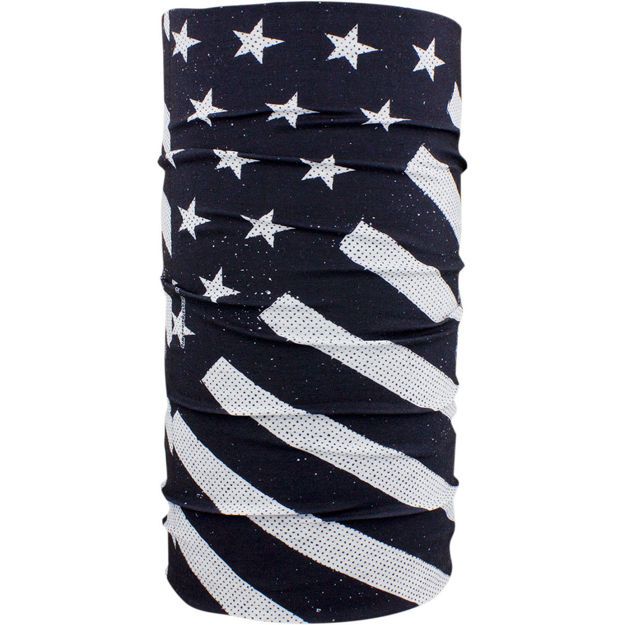Περιλαίμιο one size ZAN HEADGEAR MOTLEY TUBE™ FLAG ALL WEATHER  Μαύρο Polyester