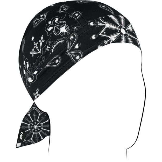 Μπαντάνα ZAN HEADGEAR FLYDANNA PAISLY Μαύρο  Elastane| Polyester ONE SIZE
