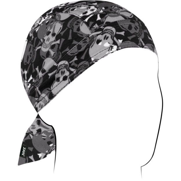Μπαντάνα ZAN HEADGEAR FLYDANNA SKUL Elastane| Polyester Μαύρο ONE SIZE