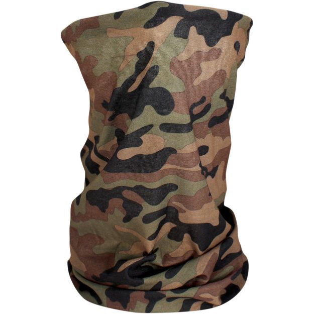 Περιλαίμιο one size ZAN HEADGEAR MOTLEY TUBE™ WOODLAND CAMO FLEECE LINED Πολύχρωμο