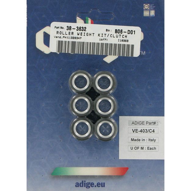 ADIGE ROLLER WEIGHT KIT CARBON FIBER 19 x 15.5mm VE-403/C4