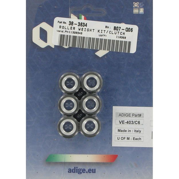 ADIGE ROLLER WEIGHT KIT CARBON FIBER 19 x 15.5mm VE-403/C6