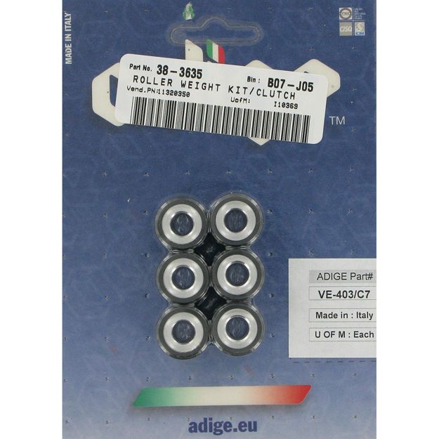 ADIGE ROLLER WEIGHT KIT CARBON FIBER 19 x 15.5mm VE-403/C7