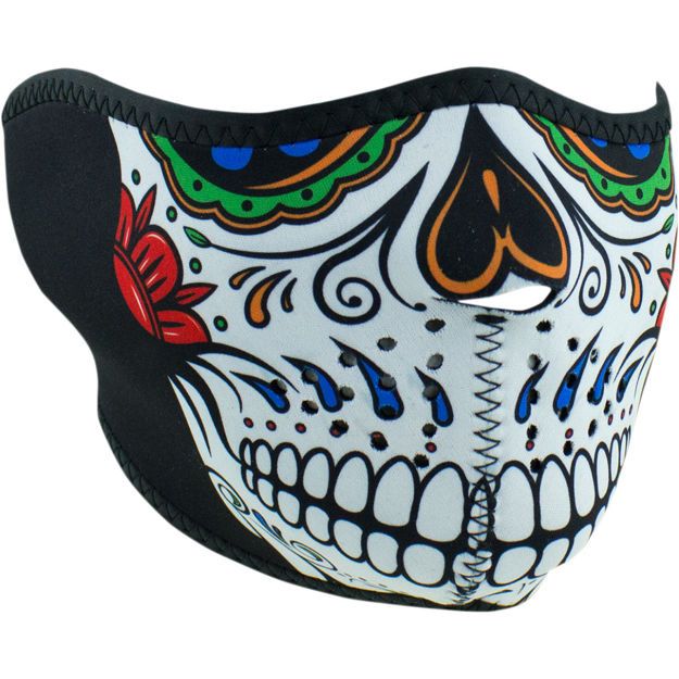 HALF FACE MASK ZAN HEADGEAR MUERTE SKULL Πολύχρωμο ONE SIZE