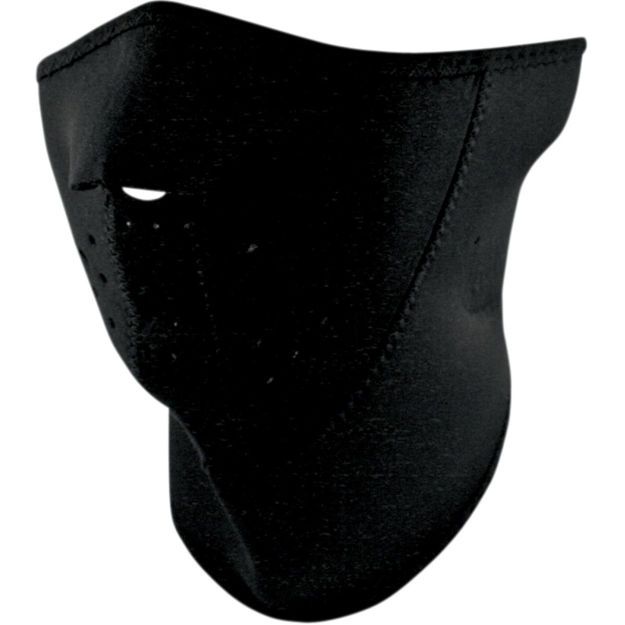 HALF FACE MASK ZAN HEADGEAR 3-PANEL WITH NECK SHIELD  ONE SIZE Μαύρο