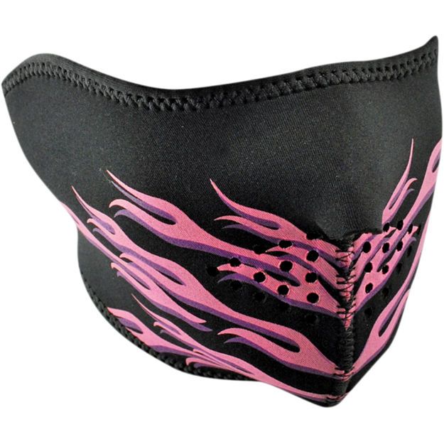 HALF FACE MASK ZAN HEADGEAR  FLAMES ONE SIZE Πολύχρωμο