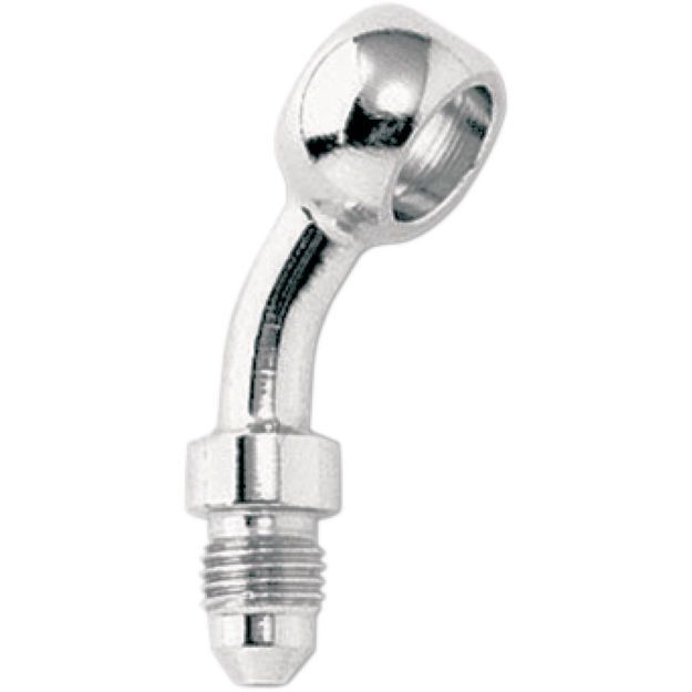 GOODRIDGE BANJO FITTING STAINLESS-STEEL 20° LONG CHROME -03 HOLE-Ø 10mm MALE 3/8x24 JIC/UNF 