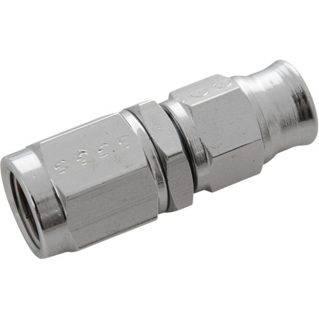GOODRIDGE FITTING STRAIGHT -03 CHROME FEMALE CONCAVE SEAT 3/8x24 JIC/UNF 