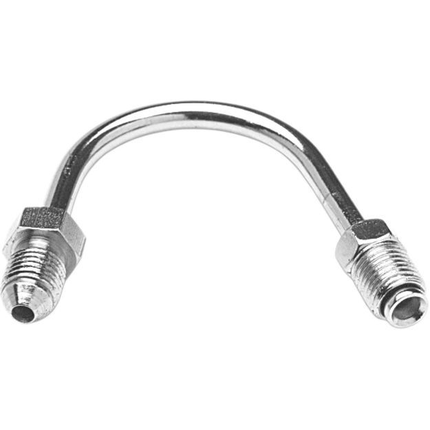 GOODRIDGE BRAKELINE ADAPTER FOR AN-03 HOSE 150° TUBE CHROME 2x MALE AN-3 3/8x24 JIC/UNF TO 3/8x24 JIC/UNF INVE 