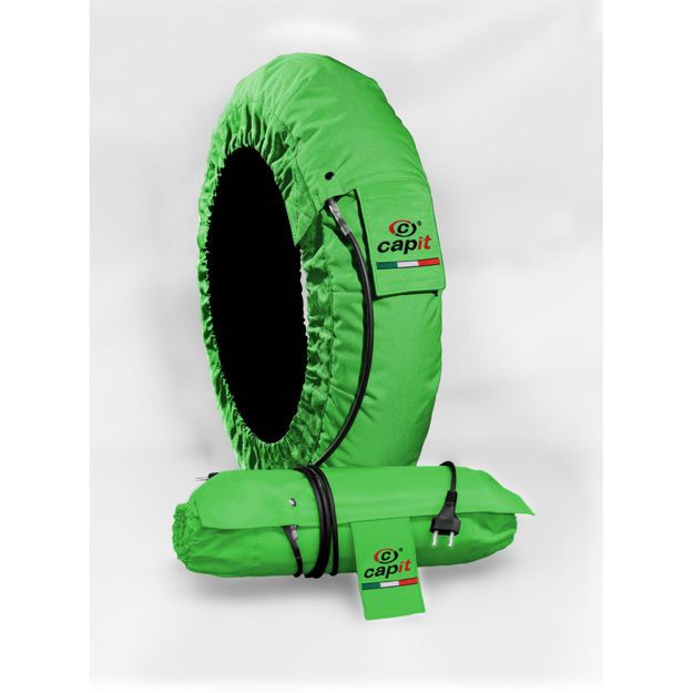 CAPIT TIRE WARMER SET SUPREMA SPINA MEDIUM/X-LARGE 17" GREEN
