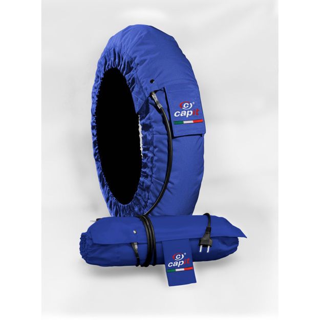 CAPIT TIRE WARMER SET SUPREMA SPINA MEDIUM/LARGE 17" BLUE
