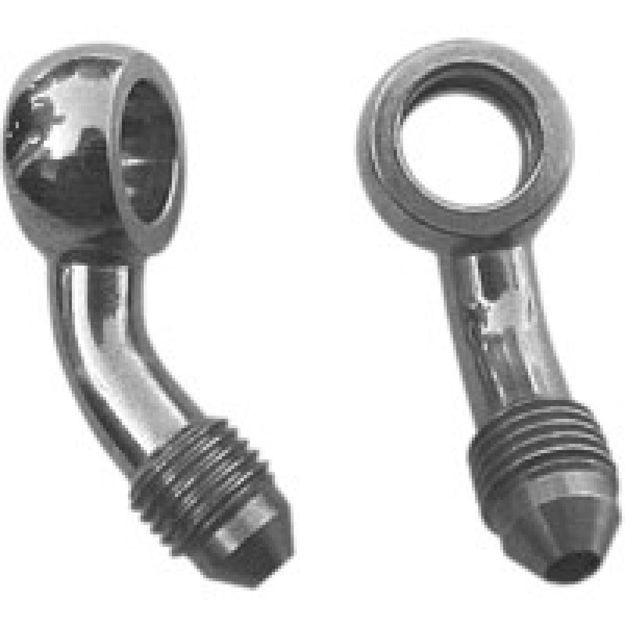 GOODRIDGE  BANJO FITTING ALUMINIUM 45° -03 HOLE-Ø 10mm MALE 3/8x24 JIC/UNF BLACK