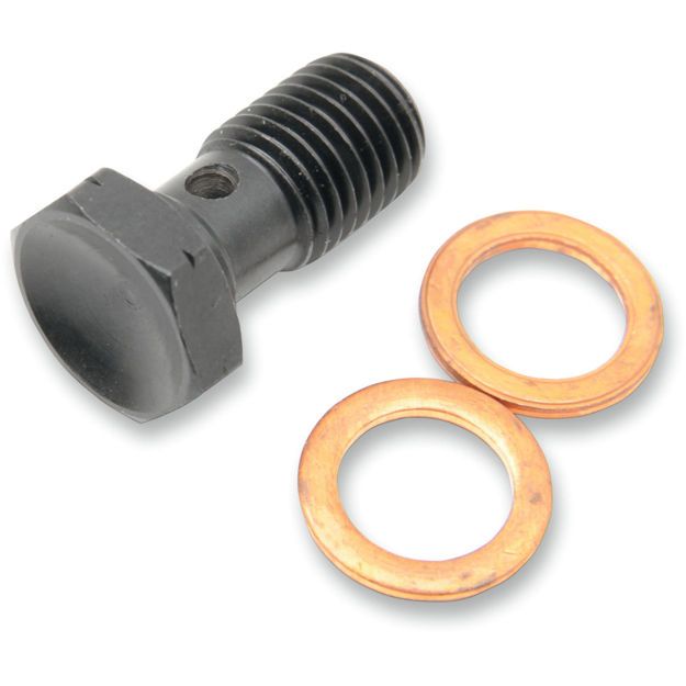 GOODRIDGE BANJO BOLT SINGLE ALUMINIUM BLACK LENGHT 20,1mm M10x1,25 