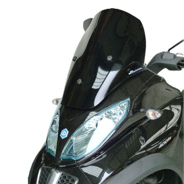 BULLSTER WINDSHIELD RACING SMOKED GREY 51 CM 4MM PIAGGIO MP3 300 LT I.E. HYBRID 2010-2016  MP3 500 I.E. Business