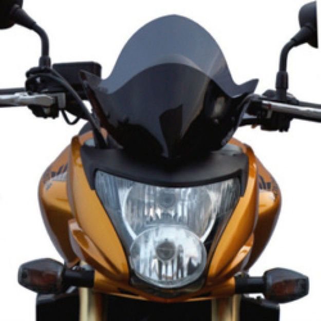 BULLSTER WINDSHIELD DEFLECTOR SMOKED BLACK 25 CM 3MM HONDA CB 600 F Hornet 2007-2010