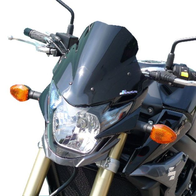 BULLSTER WINDSHIELD DEFLECTOR SMOKED BLACK 28 CM 3MM SUZUKI GSR 750 2011-2016