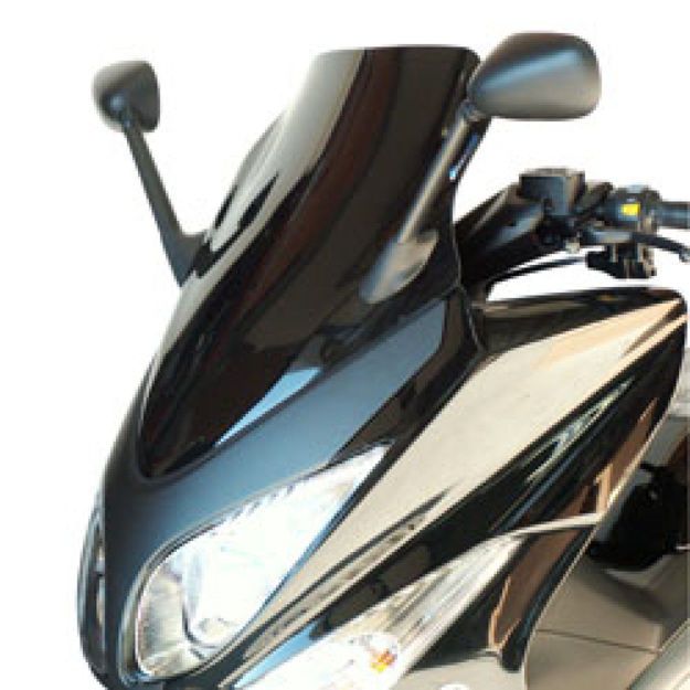 BULLSTER WINDSHIELD RACING SMOKED BLACK 48 CM 3MM YAMAHA XP 500 T-Max T-Max 2008-2011
