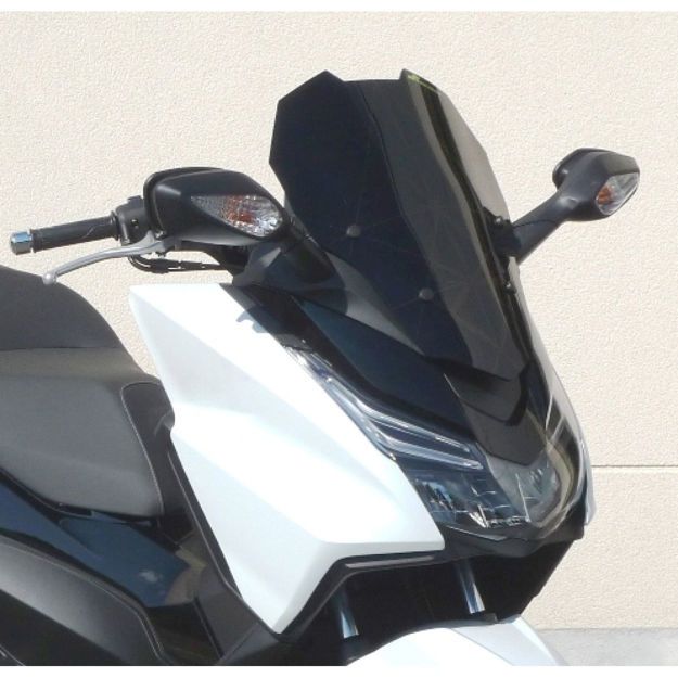 BULLSTER WINDSHIELD RACING SMOKED BLACK 47 CM 4MM HONDA NSS 125 ABS Forza 2015-2017