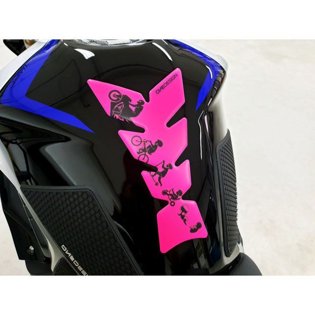 Αυτοκόλλητο ρεζερβουαρ ONEDESIGN TANKPAD MATT FLUO PINK
 CGMOON23P