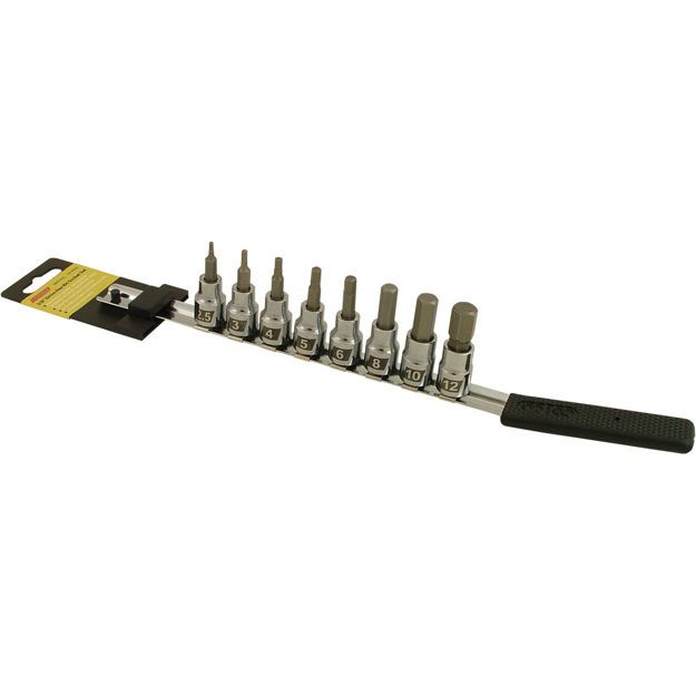 CRUZTOOLS CRUZTOOLS SOCKET BIT SET HEX 8-PIECE SET METRIC
