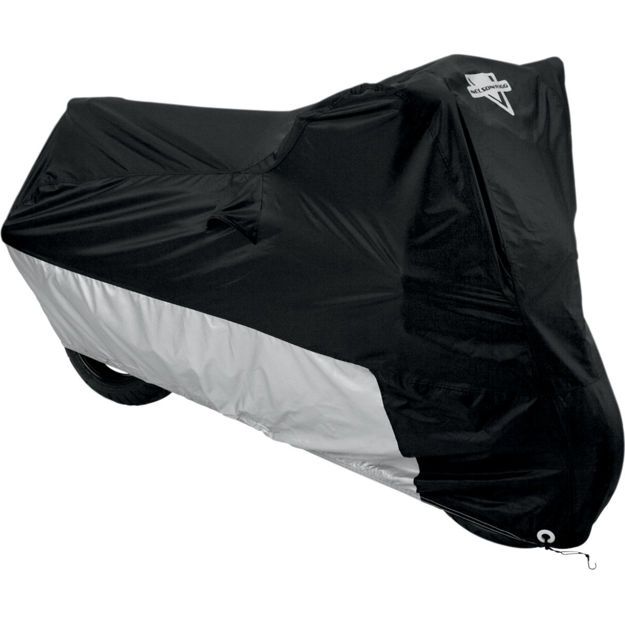 NELSON RIGG M/C CVR BK/SIL XXL
