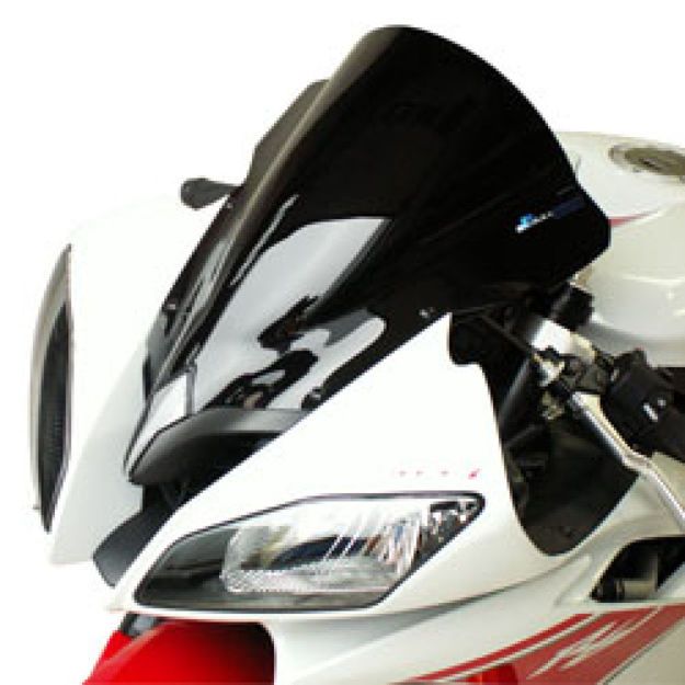 BULLSTER WINDSHIELD DOUBLE BUBBLE SMOKED BLACK 37 CM 3MM YAMAHA YZF-R6 600 2008-2014
