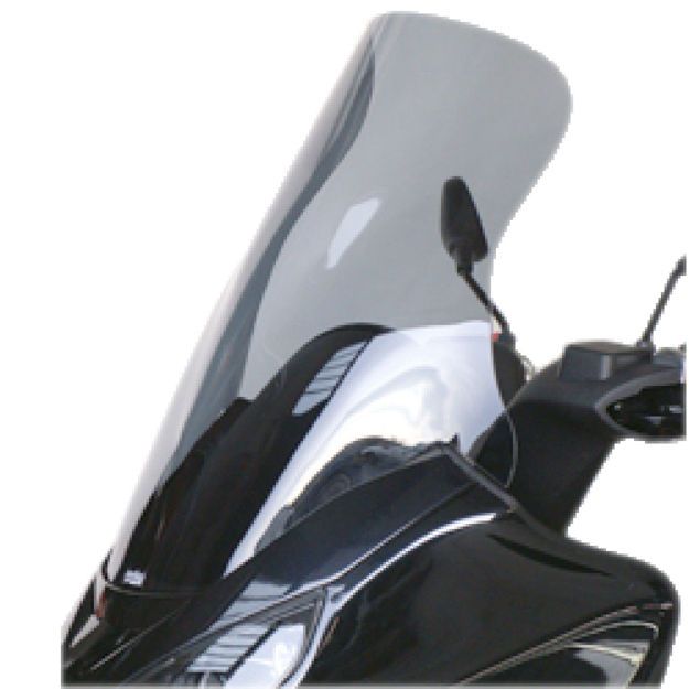 BULLSTER WINDSHIELD GRAND TOURING SMOKED GREY 71.5 CM 4MM PIAGGIO MP3 125 2007-2012 MP3 250 2006-2014  MP3 400 I.E. 2007-2014 