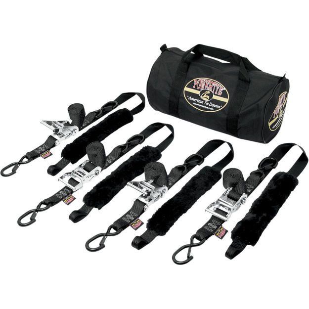 POWERTYE MFG FATSTRAP TRAILER KIT / BLACK|NATURAL / NYLON|STEEL
