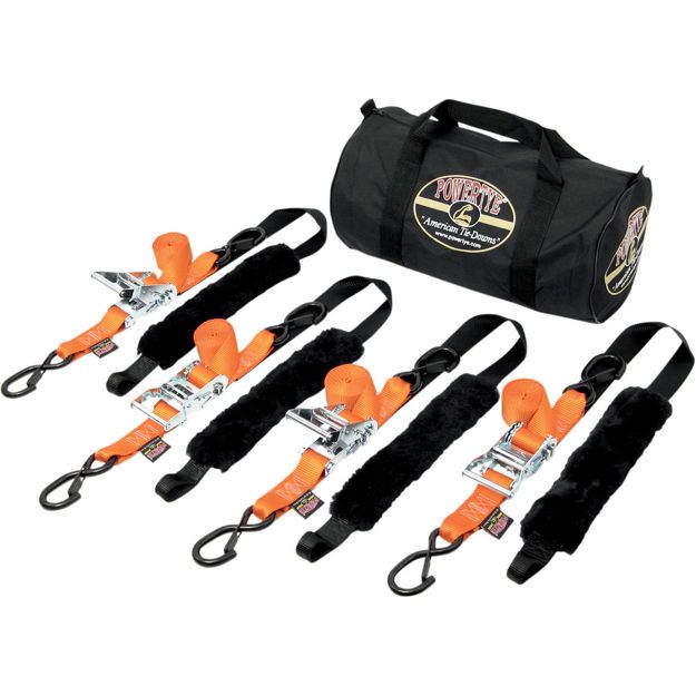 POWERTYE MFG FATSTRAP TRAILER KIT / BLACK|ORANGE / NYLON|STEEL
