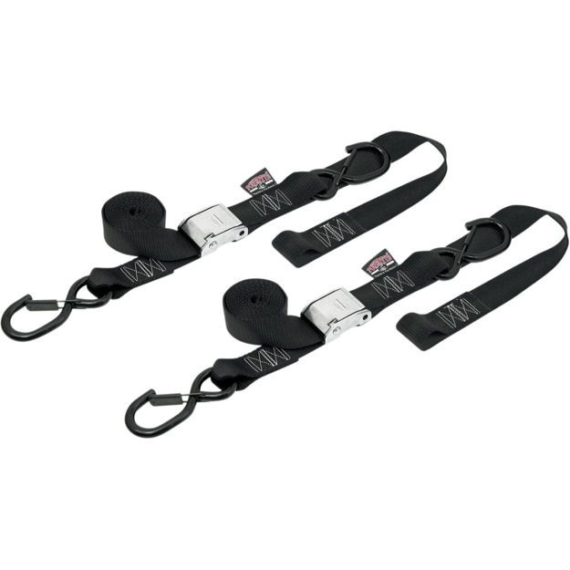 POWERTYE MFG SOFT-TYE CAM-BUCKLE / BLACK|BLACK / NYLON|STEEL
