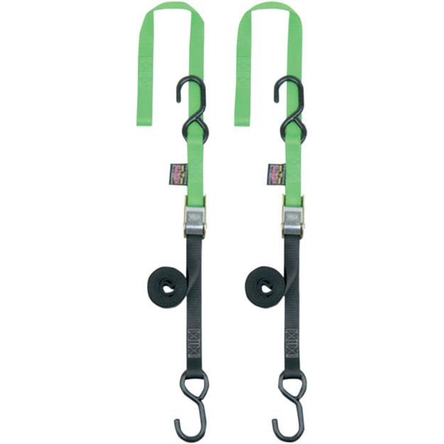 POWERTYE MFG SOFT-TYE TIEDOWN / BLACK|GREEN / NYLON|STEEL
