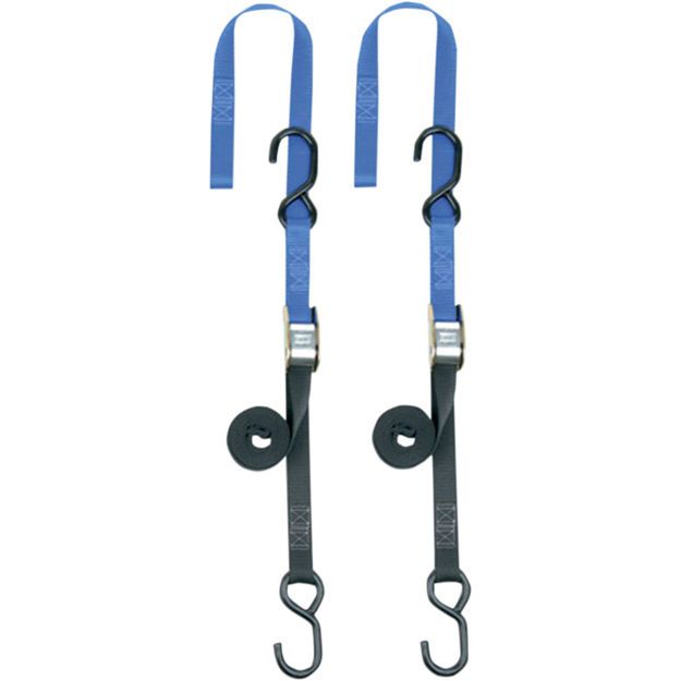 POWERTYE MFG SOFT-TYE TIEDOWN / BLACK|BLUE / NYLON|STEEL
