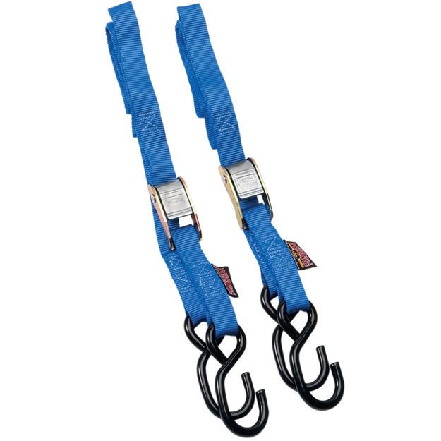 POWERTYE MFG STANDARD TIEDOWN / BLUE|BLACK / NYLON|STEEL

