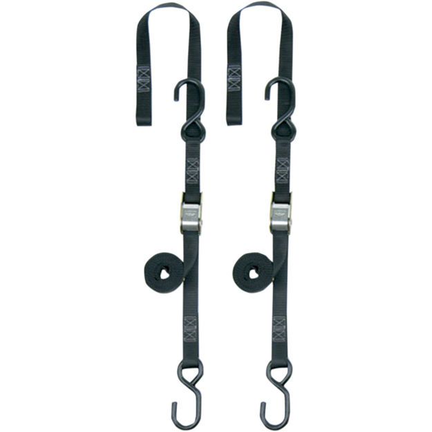 POWERTYE MFG SOFT-TYE TIEDOWN / BLACK|BLACK / NYLON|STEEL
