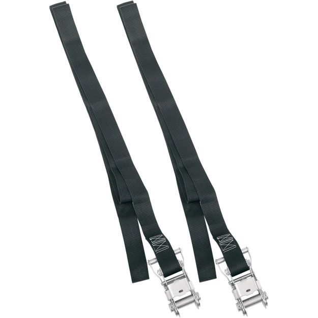 POWERTYE MFG ENDLESS RATCHET TIEDOWN / 2,43 M (8') / BLACK|NATURAL / NYLON|STEEL
