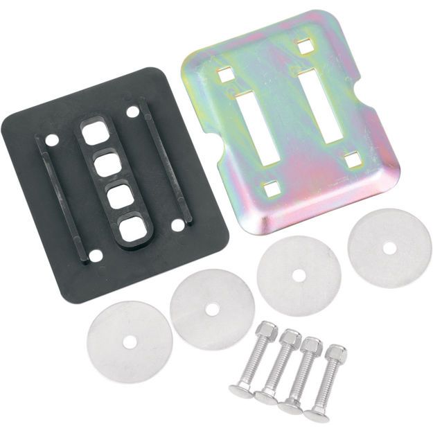 POWERTYE MFG E-TRACK FLOOR PLATE /NATURAL|BLACK /STEEL

