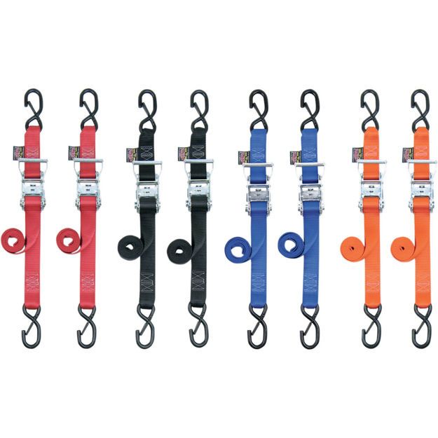 POWERTYE MFG RATCHET TIEDOWN / ORANGE|BLACK / NYLON|STEEL
